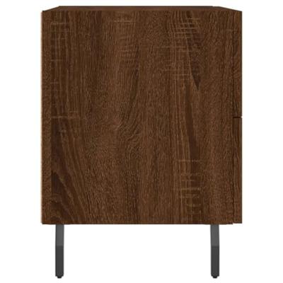 Nachtkastjes 2 st 40x35x47,5 cm bewerkt hout bruin eikenkleur