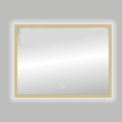 Best Design Badkamerspiegel Nancy Isola LED Verlichting 100x80 cm Mat Goud Best Design Badkamerspiegel Nancy Isola LED Verlichting 100x80 cm Mat Goud
