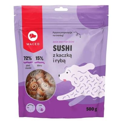 MACED Duck and fish sushi - Hondensnack - 500g