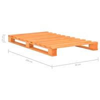 Bedframe pallet massief grenenhout bruin 90x200 cm - thumbnail
