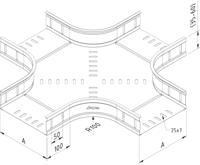 X stuk kabelgoot 200mm gegalvaniseerd - thumbnail