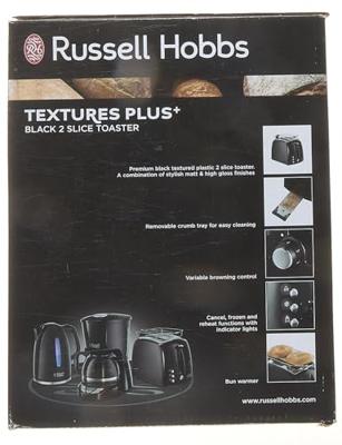 Russell Hobbs Textures Plus Broodrooster Zwart