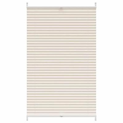 VidaXL Plissé rolgordijn 90x125cm creme