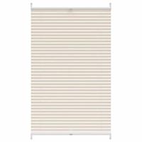 VidaXL Plissé rolgordijn 90x125cm creme - thumbnail