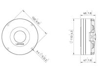 Lavoce DN14.25T 14 Hogetoon-driver Belastbaarheid RMS=80 W 8 Ω - thumbnail