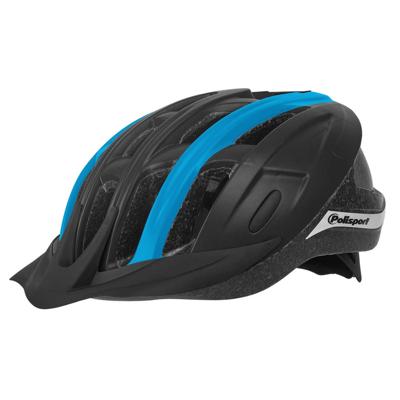Pol Isport ride in fietshelm l 58-62cm zwart/blauww