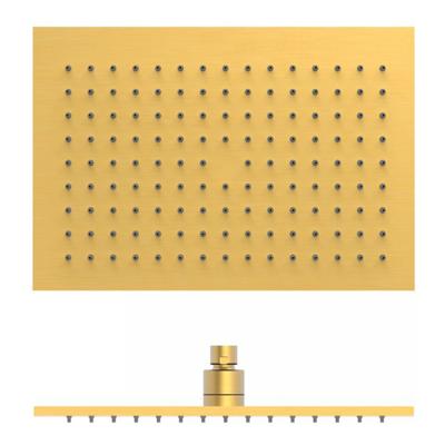 Hoofddouche Tres Selection | 22x32 cm | Rechthoek | 24k Goud mat