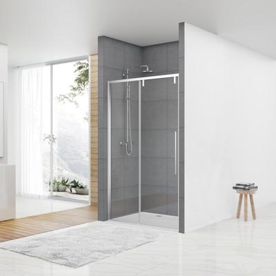 Nisdeur Van Rijn ST06 Schuifdeur Met Vaste Wand 120x200 cm 8 mm Soft Close Chroom van Rijn