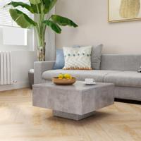 VidaXL Salontafel 60x60x31,5 cm bewerkt hout betongrijs - thumbnail