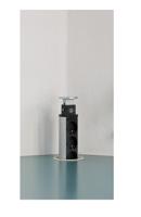 Brennenstuhl Tower Power USB/LAN 1396200023 tafelstopcontact 3-voudig inbouw 2m zwart/zilver - thumbnail