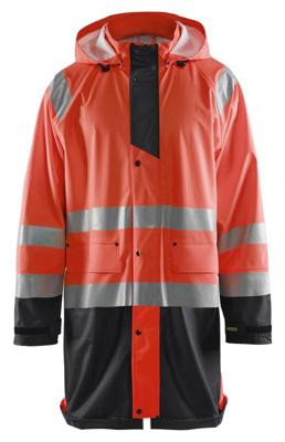 Blåkläder Regenjas High-Vis LEVEL 1 43242000 | High-Vis Rood/Zwart | Maat XL - 7330509571217