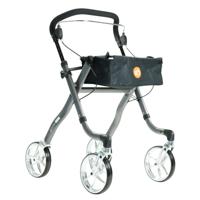 Excel Rollator Virage (6,8 kg) | Binnen rollator | Met duwbeugel | Dienblad | Kleur: Grijs | 24510200 - thumbnail