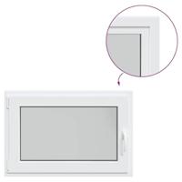 Kelderraam "RISOR" draaikiep-/draai-kiep-1 DIN links wit - thumbnail