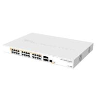 MikroTik 328-24P-4S+RM Cloud Router Switch, CRS328-24P-4S+RM (Cloud Router Switch 800 MHz CPU, 512MB RAM, 24xGigabit LAN (All PoE-out), 4xDDR4-+ Cages, RouterOS L) - thumbnail