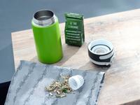 Leifheit 03249 reisdrinkbeker 350 ml Zwart, Groen Roestvrijstaal - thumbnail