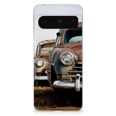 Google Pixel 8 Pro | Siliconen hoesje | met foto Vintage Auto Google Pixel 8 Pro | Siliconen hoesje | met foto Vintage Auto