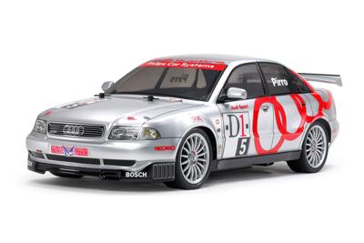 Tamiya 1:10 RC auto Elektro Straatmodel Audi A4 Quattro Brushed 4WD Bouwpakket TT-01E Tamiya 1:10 RC auto Elektro Straatmodel Audi A4 Quattro Brushed 4WD Bouwpakket TT-01E