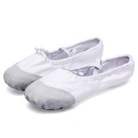 2 paar flats zachte ballet schoenen Latin Yoga Dance Sport schoenen voor kinderen & volwassene schoenmaat: 40 (wit) - thumbnail