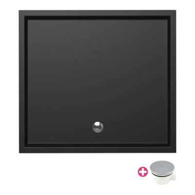 Xenz Mariana douchebak - 110x100x7 - Acryl - ebony 6957-29