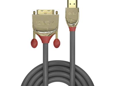 Lindy 36194 HDMI DVI-D Grijs kabeladapter/verloopstukje