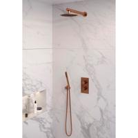 Inbouw Regendouche Set Brauer Copper Edition Wanduitloop Ronde Hoofddouche 20 cm Koper Brauer - thumbnail
