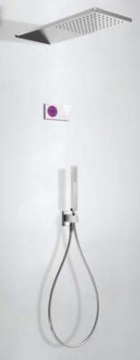 Tres electronische inbouw doucheset met regendouche chroom 09286551