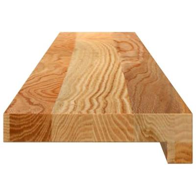 VidaXL Vensterbanken 2 st 100x15x2 cm massief eikenhout lichtbruin