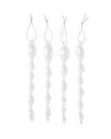 HEMA Kersthangers glas - 4 stuks (wit) - thumbnail