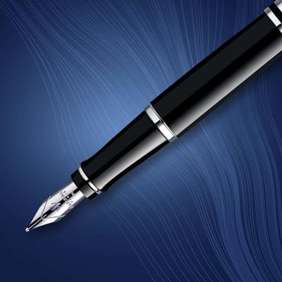 Vulpen Waterman Expert black lacquer CT medium Vulpen Waterman Expert black lacquer CT medium