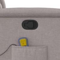 Massagestoel verstelbaar stof taupe - thumbnail