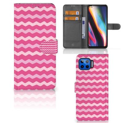 Motorola Moto G 5G Plus | Telefoon Hoesje | Waves Pink Motorola Moto G 5G Plus | Telefoon Hoesje | Waves Pink