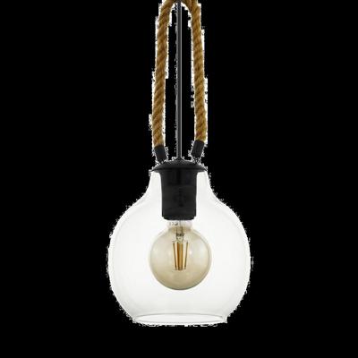 Eglo Glas hanglampRoding met touw - 43617