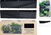 ProGarden plantenbakwand overloop 2 stuks 78x19x35 cm antracietkleurig - thumbnail