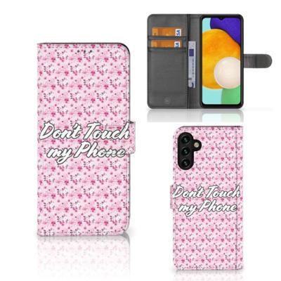 Samsung Galaxy A04s | Samsung Galaxy A13 5G Portemonnee Hoesje Flowers Pink DTMP Samsung Galaxy A04s | Samsung Galaxy A13 5G Portemonnee Hoesje Flowers Pink DTMP
