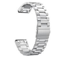 By Qubix - Stalen schakelband - Zilver - Compatible met Garmin Fenix 8-51mm - Compatible Garmin bandje - thumbnail