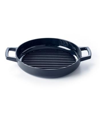 Alva Grillpan - Grillplaat - Nori - Gietijzer ø 28 cm - geëmailleerde anti-aanbaklaag Alva Grillpan - Grillplaat - Nori - Gietijzer ø 28 cm - geëmailleerde anti-aanbaklaag