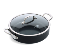 Barcelona Pro Hapjespan met deksel 30cm - thumbnail