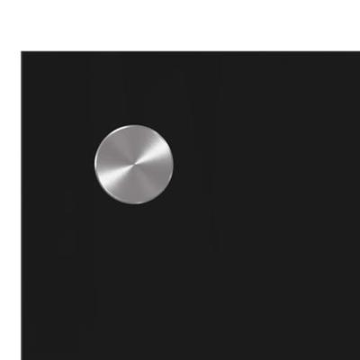 VidaXL Keuken achterwand 2 pcs zwart 70 x 60 cm gehard glas