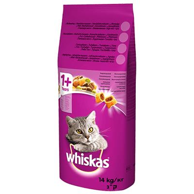 WHISKAS Adult Beef - droog kattenvoer - 14 kg
