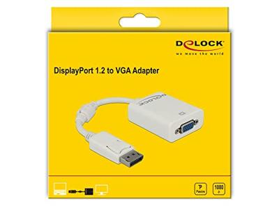 Delock 61766 Adapter DisplayPort 1.2 male > VGA female wit Delock 61766 Adapter DisplayPort 1.2 male > VGA female wit