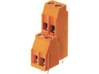 Weidmüller 1934310000 Dubbel niveau klem 4 mm² Aantal polen 4 Oranje 50 stuk(s) - thumbnail