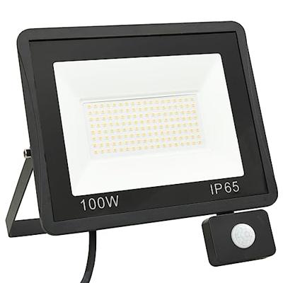 VidaXL Spotlight met sensor led 100 w warmwit VidaXL Spotlight met sensor led 100 w warmwit