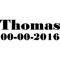 Jongensnaam + geboortedatum - Muursticker - thumbnail