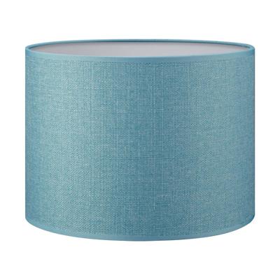 Lampenkap cilinder | rond | canvas | stoffen lampenkap | cilinderkap | Ø25cm H19cm | petrol | blauw