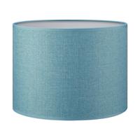 Lampenkap cilinder | rond | canvas | stoffen lampenkap | cilinderkap | Ø25cm H19cm | petrol | blauw - thumbnail