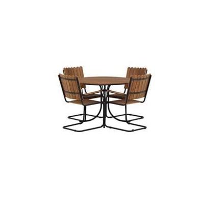Nohr Outdoor Diningset 'Temisha' Polywood, kleur Naturel