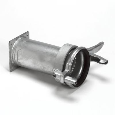 Dallai M-deel + buis x vierkantflens - type C - verzinkt - 108 x 100 mm