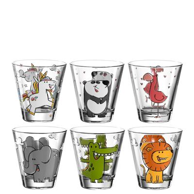 Leonardo Bambini Kinderwaterglas met print 0,22 l, per 6 Leonardo Bambini Kinderwaterglas met print 0,22 l, per 6