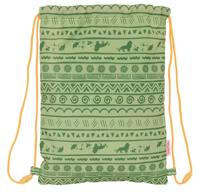 Rugtas met Koordjes Mufasa Groen Beige 26 x 34 x 1 cm - thumbnail