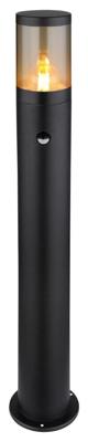 Globo Zwarte terraslampXeloo 80 cm - met sensor - 32016BSS